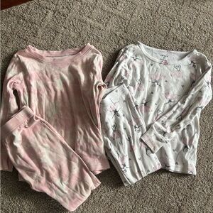 Carter's Pink and White Kids Pajama Sets
